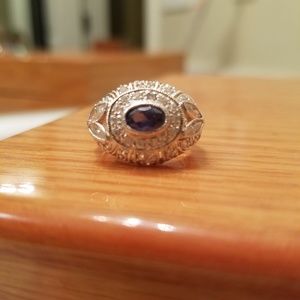 Sapphire look ring